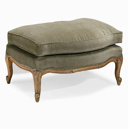 Plush Ottoman